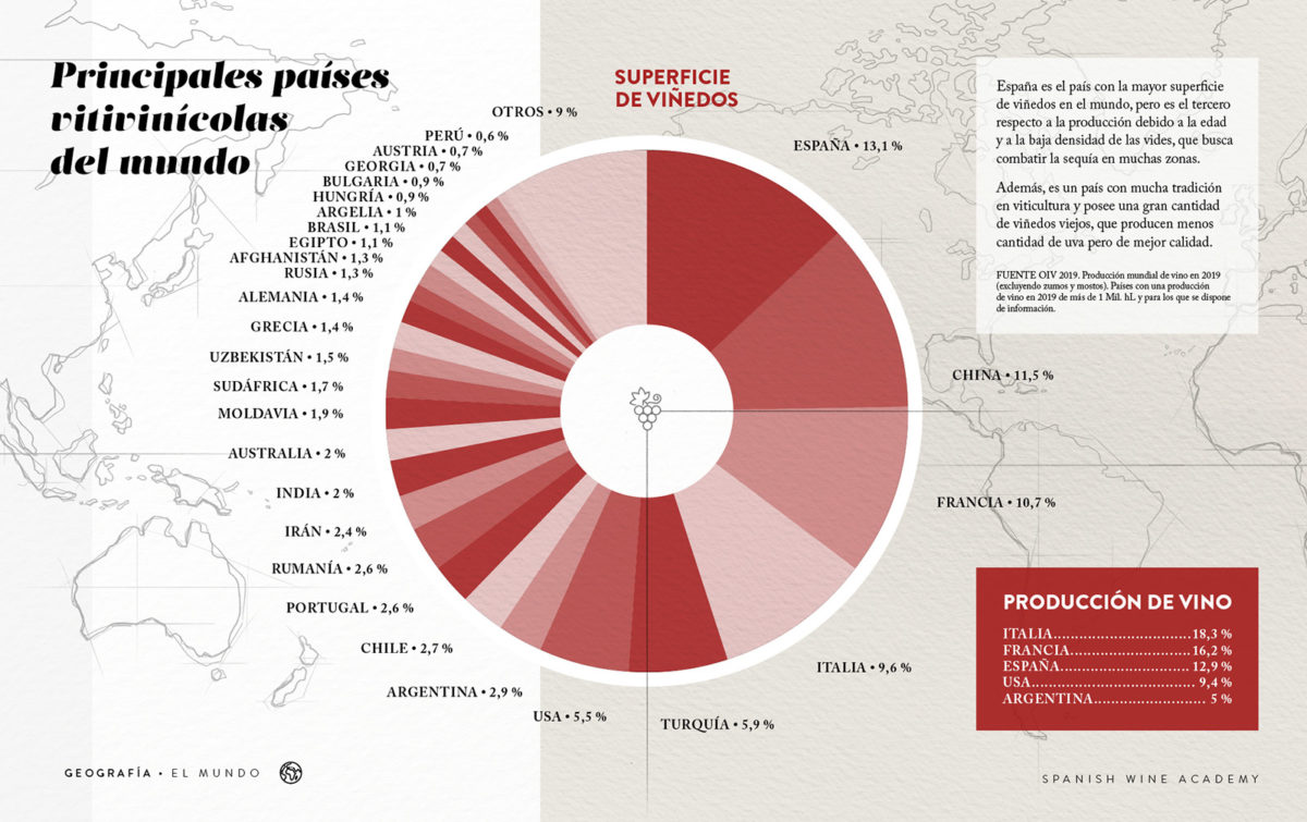 Principales países vitivinícolas del mundo